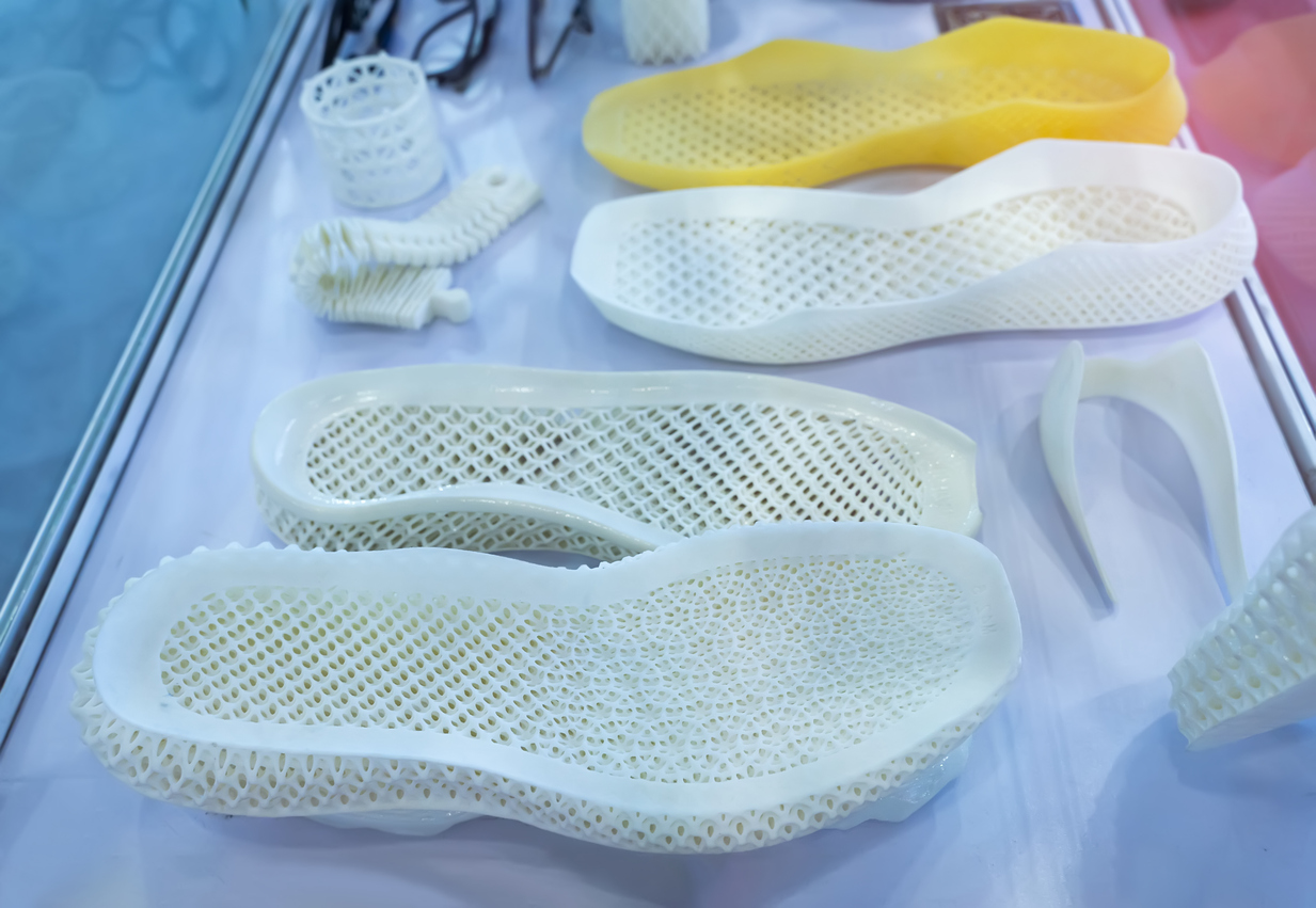 3d printed shoe figure close-up